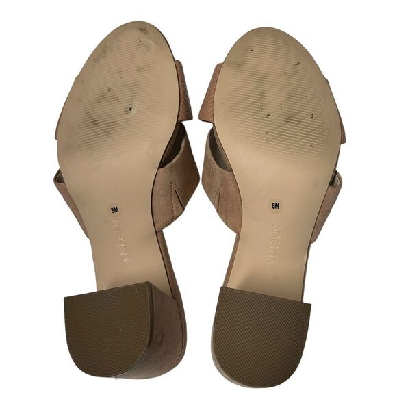 Alfani Blush Light Pink Open Toe Block Heel Sandals Chunky Heels Cute Barbiecore - Picture 6 of 8